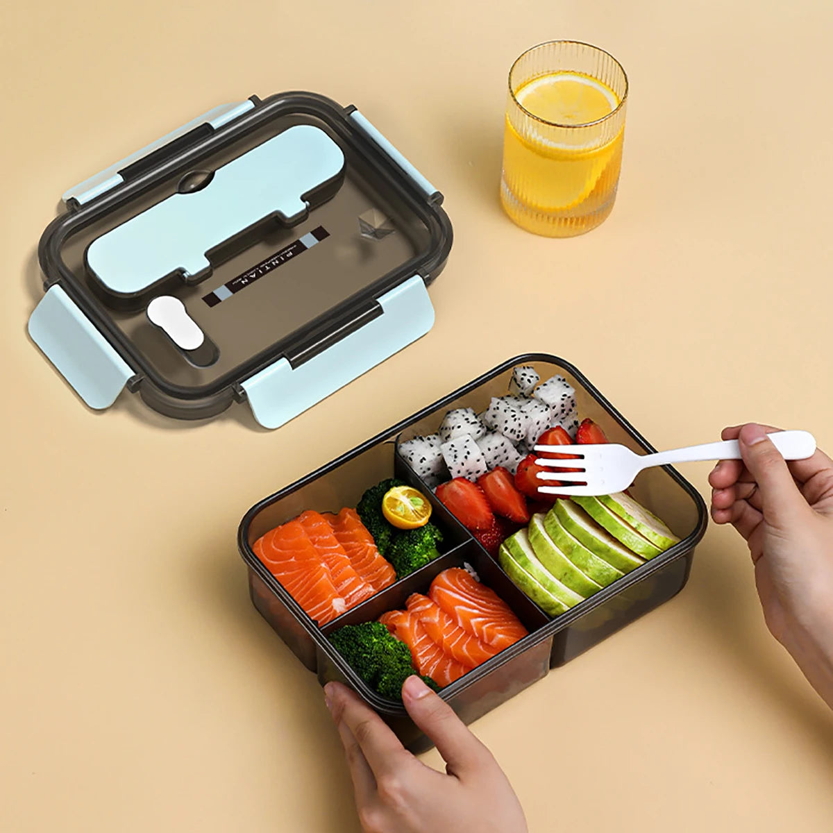 Bento Lunch Box with Utensils