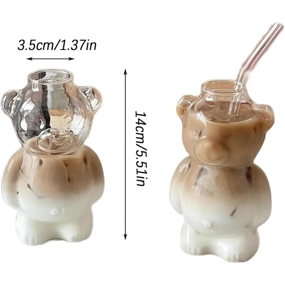 Teddy Bear Cold Macchiato Glass