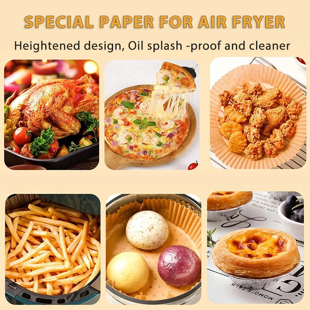 Meltset Air Fryer Disposable Paper Liners