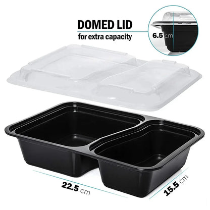 2 Compartment Meal Prep Containers